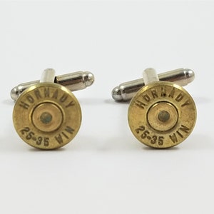 25-35 Caliber Cufflinks, Lapel Pins, Tie Bars, Earrings, Jewelry and Accessories -- .25-35 Caliber