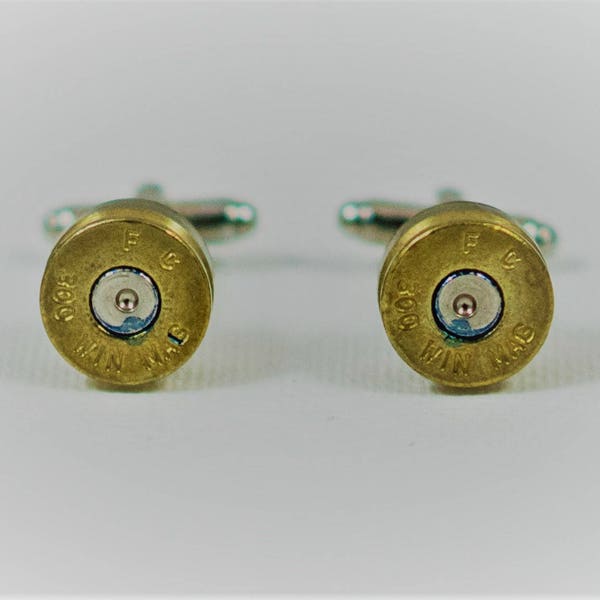 300 Win Mag Cufflinks, Lapel Pins, Tie Bars, Earrings, Jewelry and Accessories