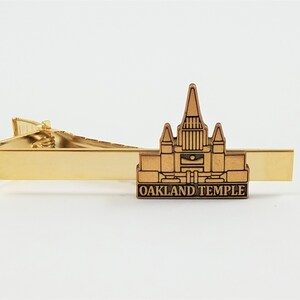 Oakland California Temple Tie bar/Tie Clip, Lapel Pins, Tie Bars, Earrings, Jewelry and Accessories