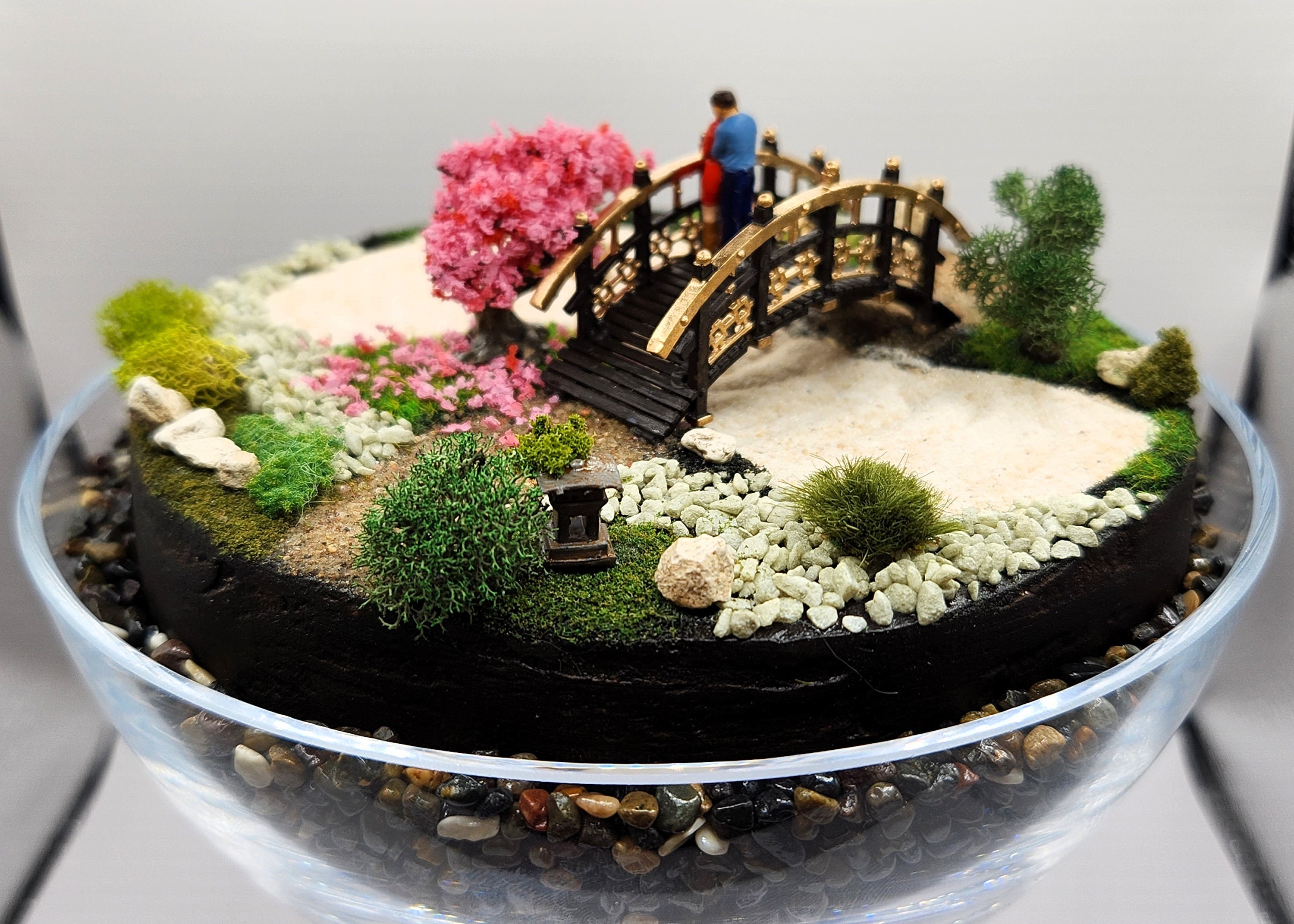 BESPOTBLE 8Pcs Mini Zen Gaden Accessoies: Miniatue