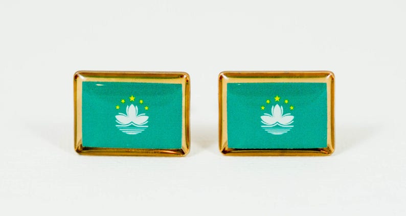 Macau Flag Cufflinks