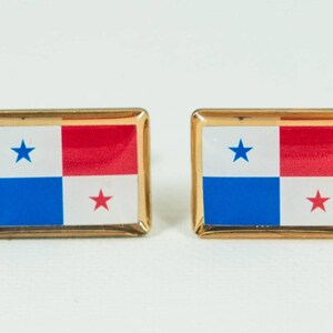 Panama Flag Cufflinks, Lapel Pins, Tie Bars, Earrings, Jewelry and Accessories