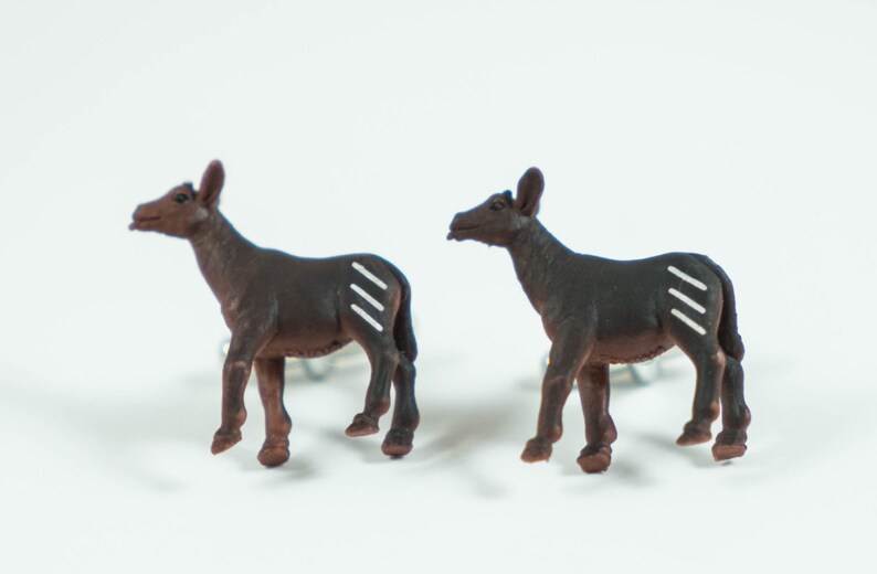 Okapi Cufflinks, Lapel Pins, Tie Bars, Earrings, Jewelry and Accessories image 1