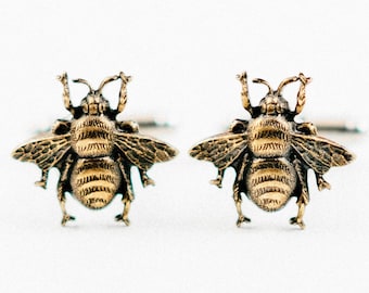 Honey Bee Cufflinks, Lapel Pins, Tie Bars, Earrings, Jewelry and Accessories