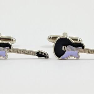 Electric Guitar Cufflinks, Lapel Pins, Tie Bars, Earrings, Jewelry and Accessories