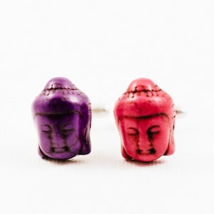 Purple and Pink Buddha Cufflinks