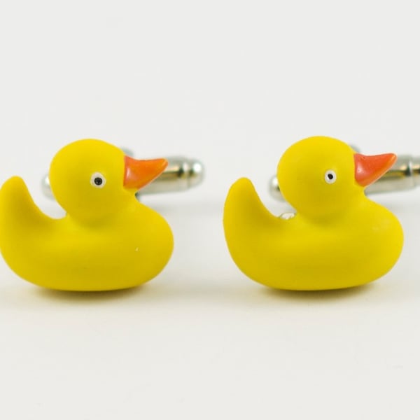 Rubber Ducky Cufflinks, Lapel Pins, Tie Bars, Earrings, Jewelry and Accessories