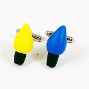 Christmas Light Cufflinks, Lapel Pins, Tie Bars, Earrings, Jewelry and Accessories