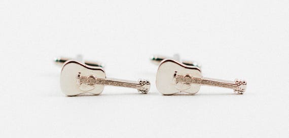 Guitar Silver Cufflinks Guitar Silver Cufflinks