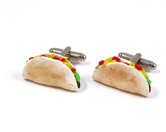 Taco Cufflinks, Lapel Pins, Tie Bars, Earrings, Jewelry and Accessories
