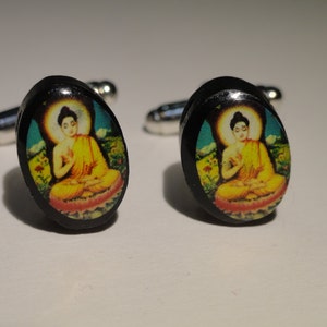 Buddha Cufflinks, Lapel Pins, Tie Bars, Earrings, Jewelry and Accessories