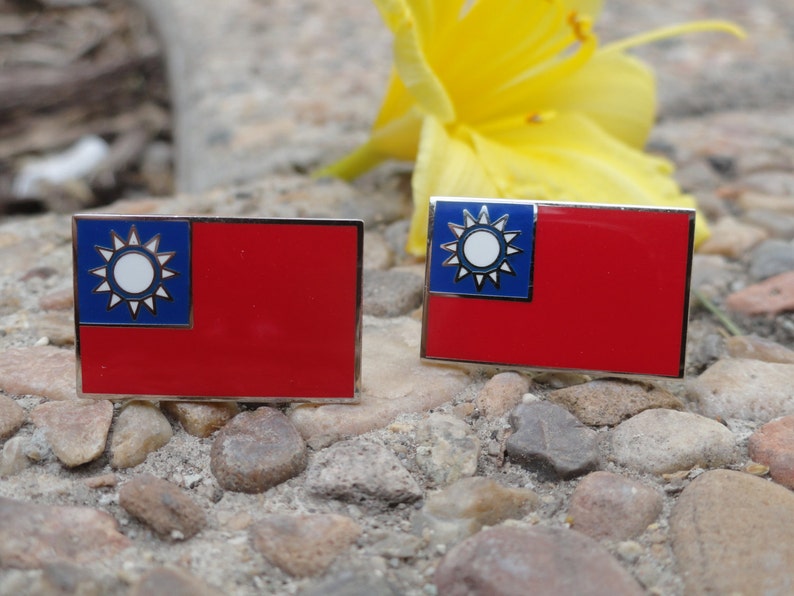 Taiwan Flag Cufflinks