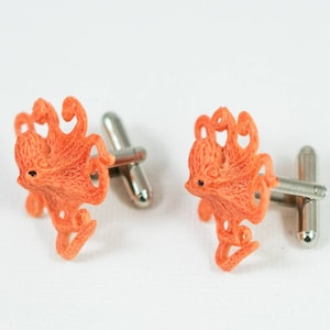 Octopus Cufflinks, Lapel Pins, Tie Bars, Earrings, Jewelry and Accessories