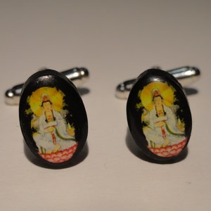 Buddha Cufflinks, Lapel Pins, Tie Bars, Earrings, Jewelry and Accessories