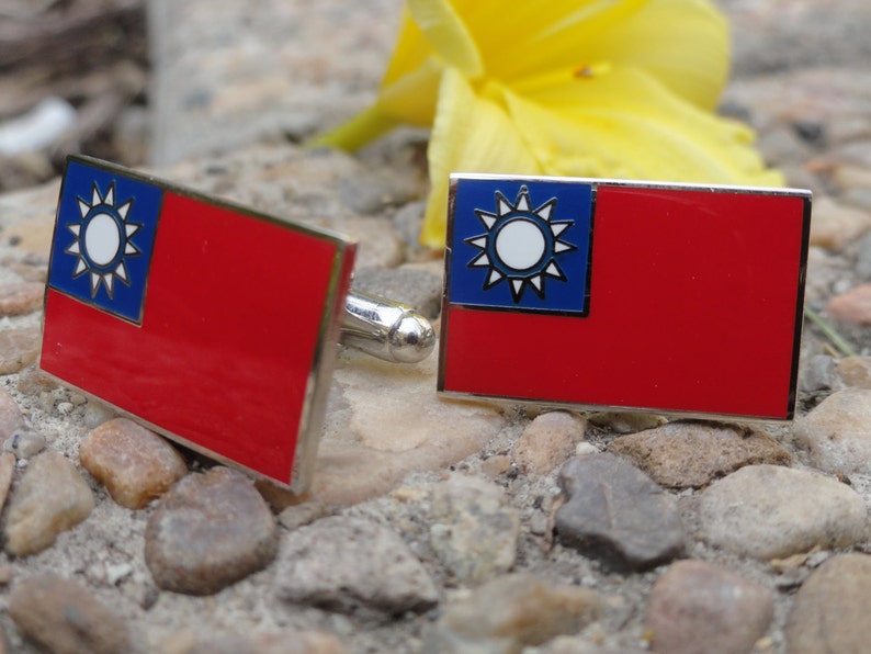 Taiwan Flag Cufflinks