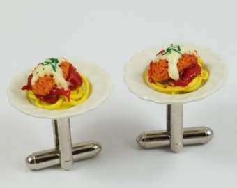 Chicken Parmesan Cufflinks, Lapel Pins, Tie Bars, Earrings, Jewelry and Accessories