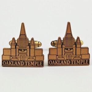 Oakland California Temple Cufflinks, Lapel Pins, Tie Bars, Earrings, Jewelry and Accessories