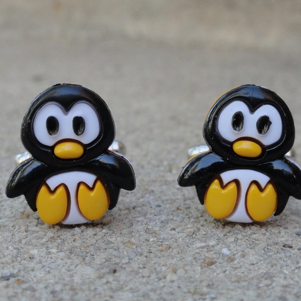Penguin Cufflinks, Lapel Pins, Tie Bars, Earrings, Jewelry and Accessories