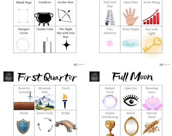 Phases of the Moon Bundle Vol. 2 Charm Casting Mat Printable PDF Download