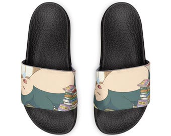 Sandalias tipo chancla con correa extraíble de Sleeping Snorlax