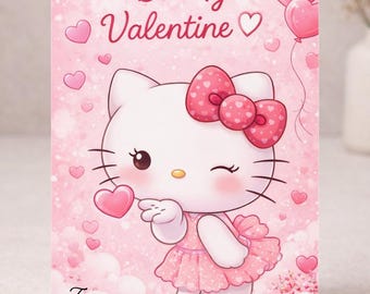 Vintage 2003 Sanrio Hello Kitty Die-cut Valentines. 20 Cards. New
