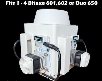 4-Bitaxe Gamma 601, 602 or Duo 650 Cooling Tower - For Overclocking (New Custom Colors)