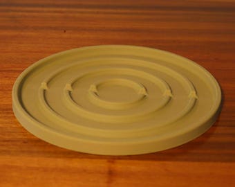 3D Printed Plant Saucer – Modern Drip Tray, 24 Colors
