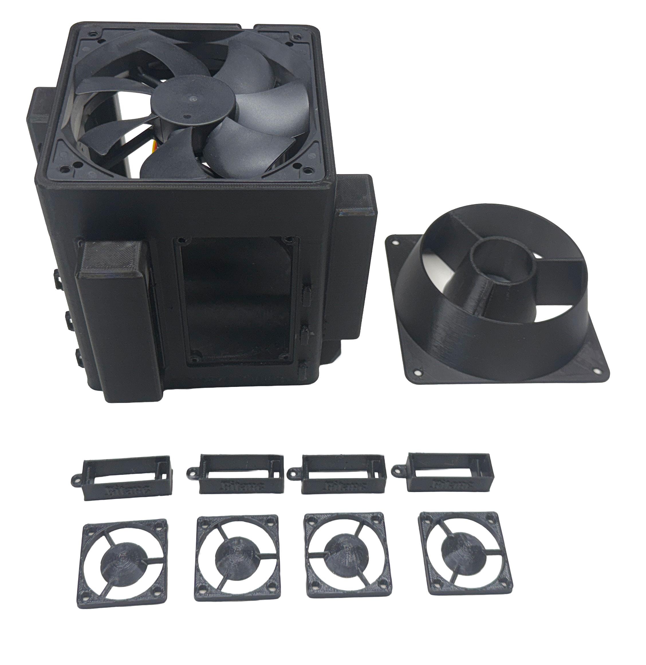 4-bitaxe Gamma 601, 602 or Duo 650 Cooling Tower - for