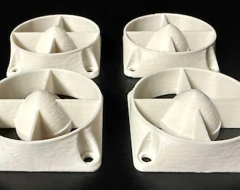 4-Pack 3D Printed 40mm Fan Covers – Jet Engine Style | Mini Fan Guards