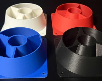 3D Printed 120mm Fan Cover – Jet Engine Style | Custom PC, Crypto & Mining Cooling Mod