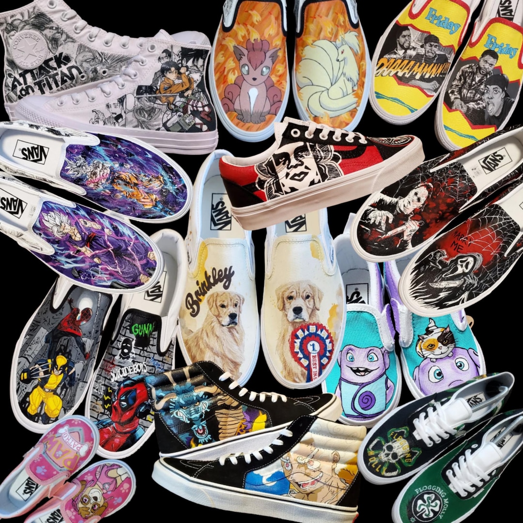 Handpainted Custom Shoes/ Made to Order - Etsy