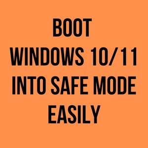 Guía para iniciar Windows 10 y 11 en modo seguro / Cómo iniciar en modo seguro fácilmente / Solución paso a paso para problemas de PC / Descarga digital imprimible