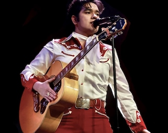 Anpassad Elvis-nallebjörnsoutfit (från 1 200)