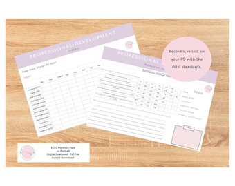 Educator Professional Development Printable | Visual Tracker for Educators | Instant Download PDF