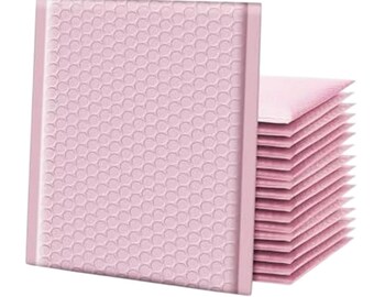 6x9 Light Pink Poly Bubble Mailers 25 Pack — Aesthetic Self Seal Shipping Bags