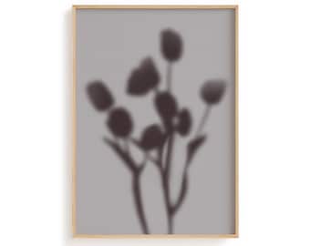 Stone Wild Bouquet Botanical Print, Neutral Floral Artwork, Minimalist Nature Decor Poster