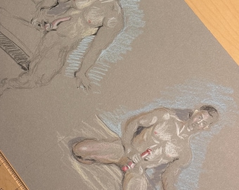 Four Male Nude figures