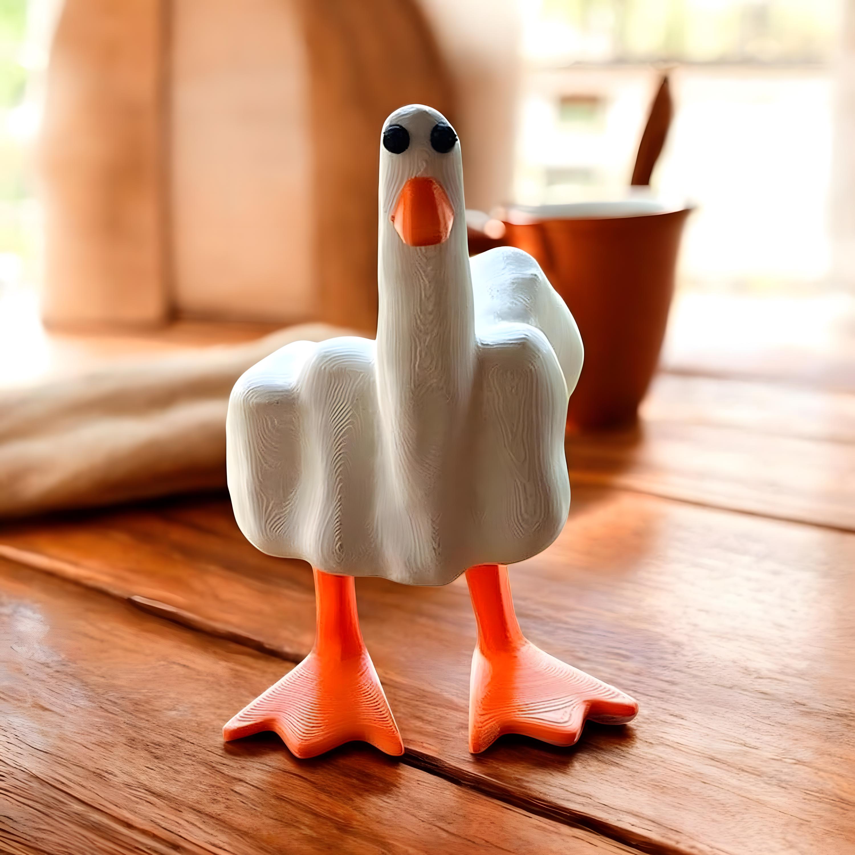 Middle Finger Statue Duck - Etsy