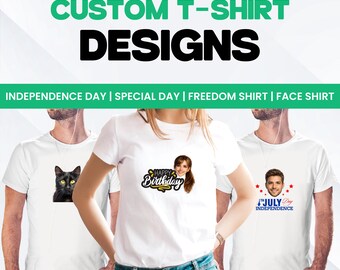 Personalized Photo T-Shirt, Custom Picture Shirt, Upload Image Text Logo