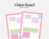 Vision Board Worksheet - Manifestation Tool - Goal Setting