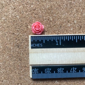 10 Pcs Rose Flower Cabochon