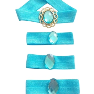 Arabic Princess Blue Elastic Headband and Hair Bands.