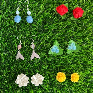 Lot of 6 pairs of earrings