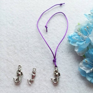 10 Mermaid Wish Bracelets Party favors with printable note