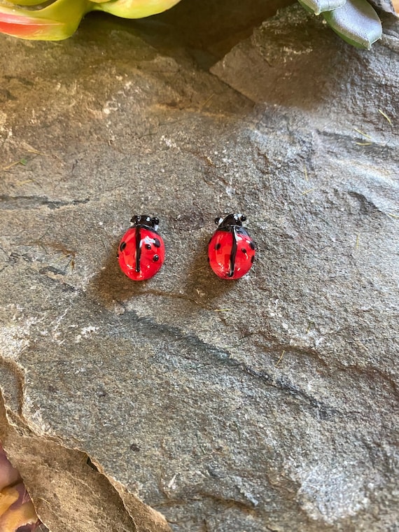 Etsy on sale ladybug earrings