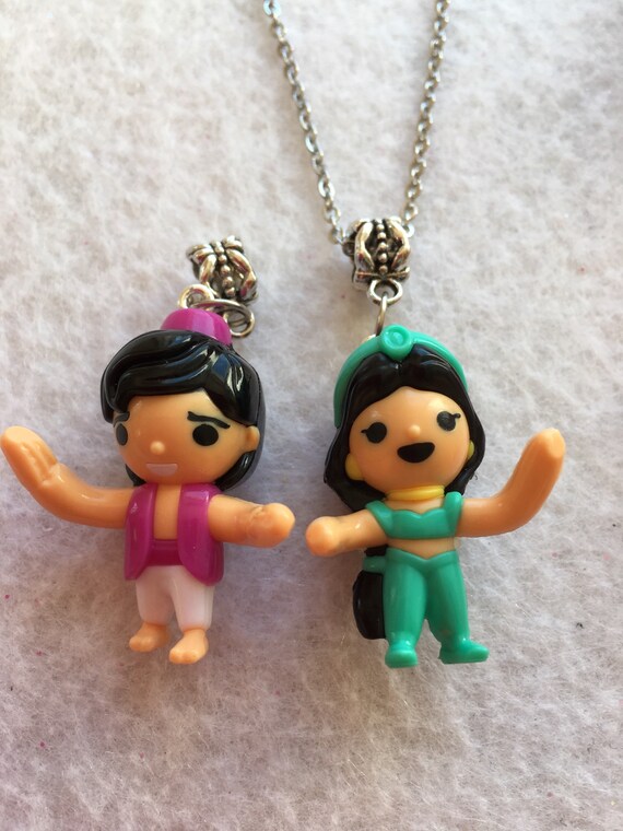 Aladdin And Jasmine Necklace Etsy