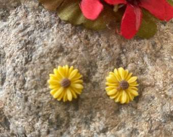 Yellow Flowers Earrings