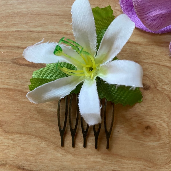 Inspired by Mulan Rhinestone Flower Hair Comb. Perfect complement for costume.