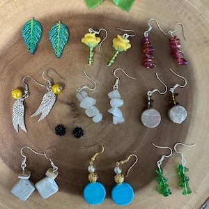 Lot of 10 pairs of earrings