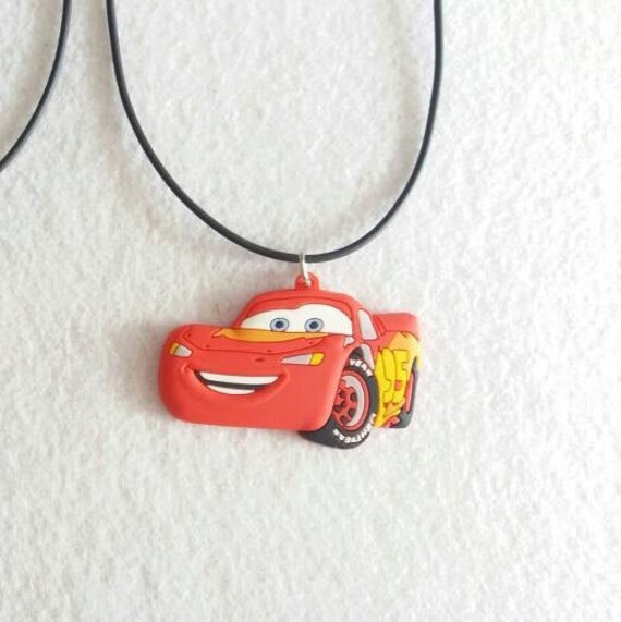 lightning mcqueen necklace